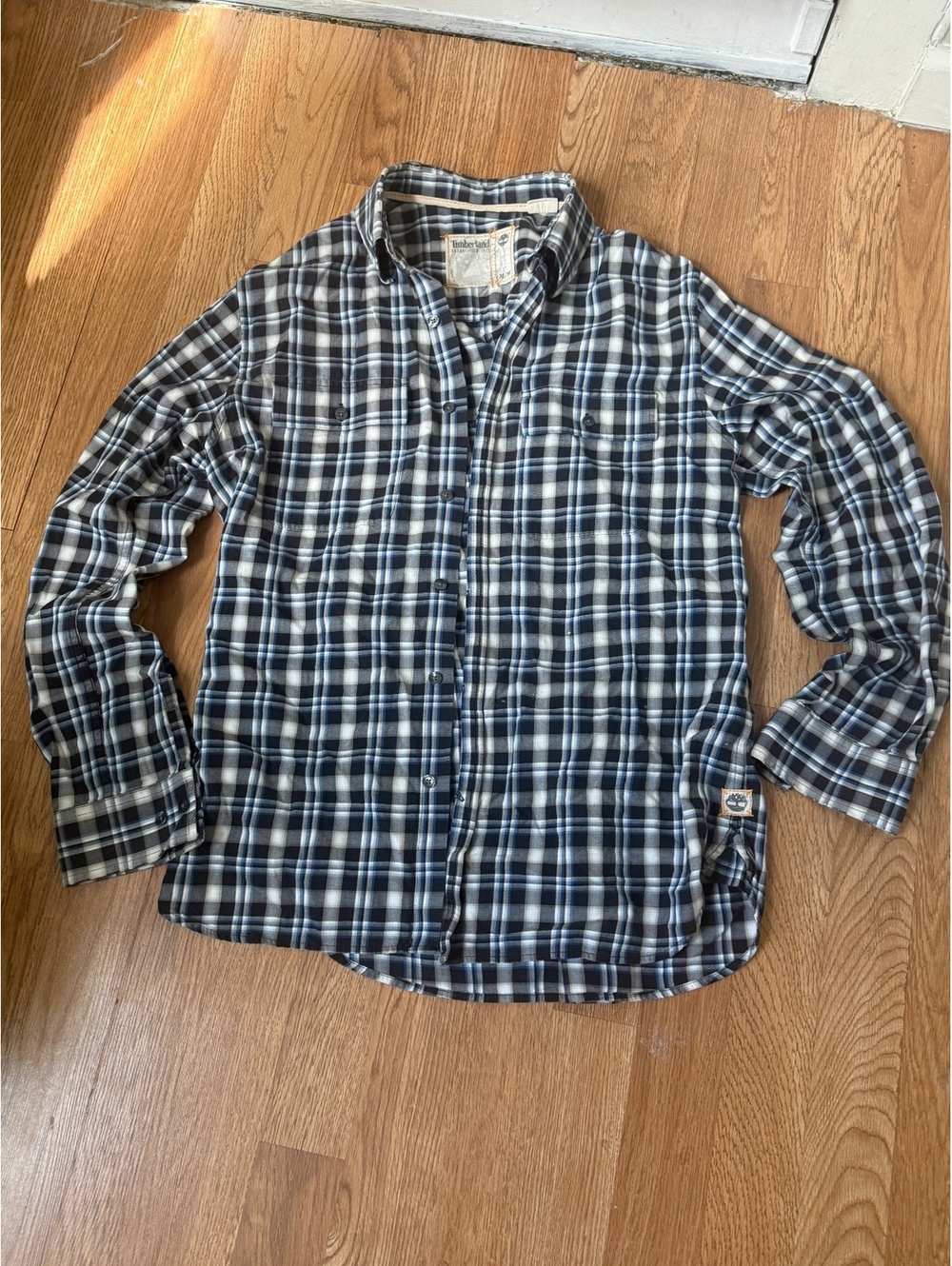 Vintage 80s/90s timberland men's plaid button-up shirt size m